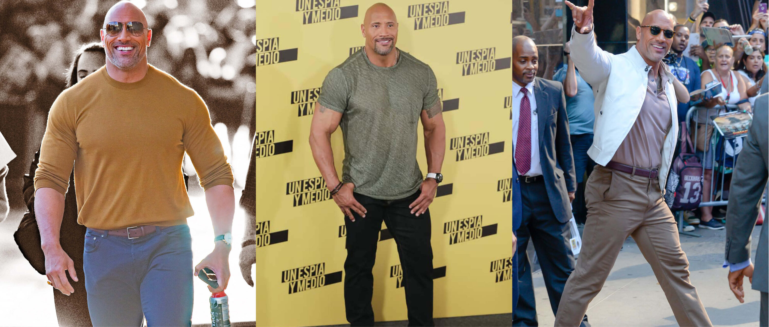 The Rock, Dwayne Johnson  casual outfits 