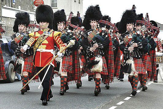 scots guards in kilts 