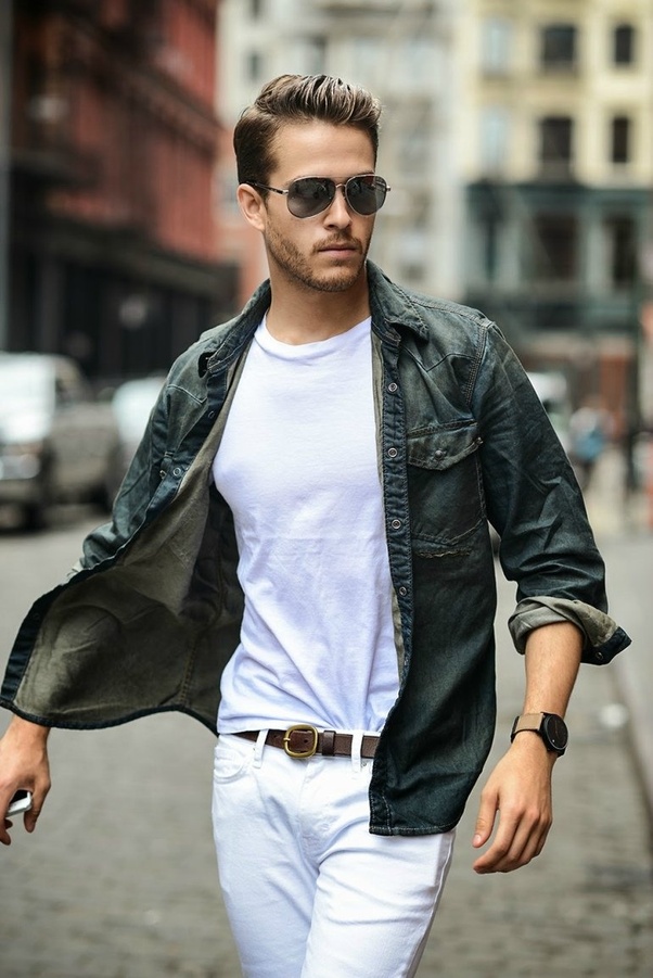 The New Rules Of Double Denim | FashionBeans | Leather jacket outfit men,  Jean jacket outfits men, Blue jean jacket outfits