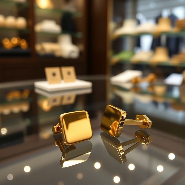 Gold-Plated Cufflinks