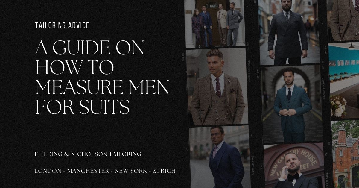 A Guide on How to Measure Men for Suits - Fielding & Nicholson Tailoring London