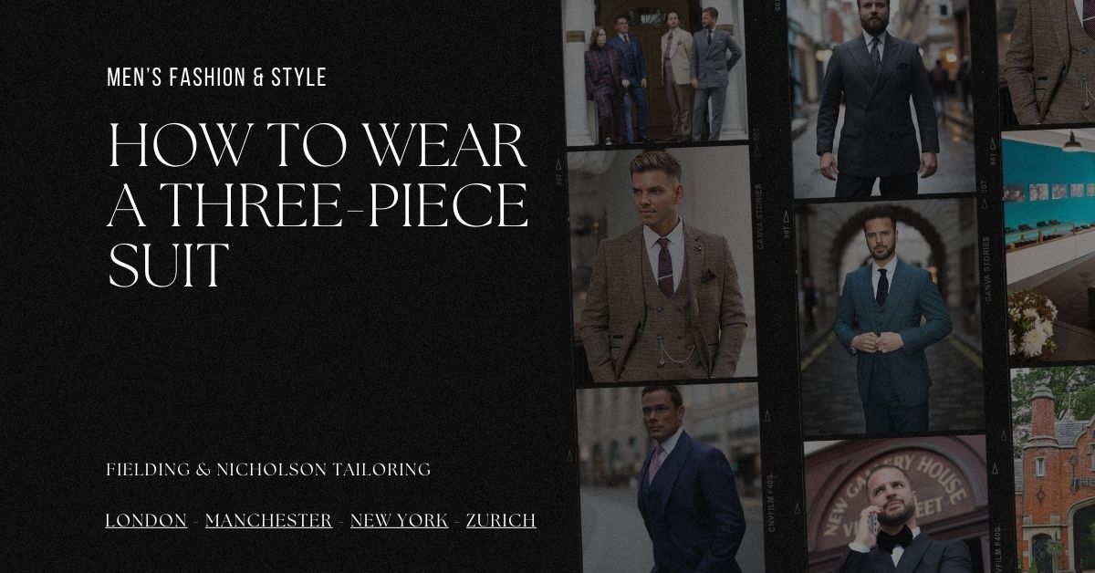 How to Wear a Three-Piece Suit - Fielding & Nicholson Tailoring London