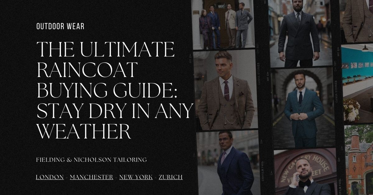 The ultimate raincoat buying guide - Stay dry in any weather - Fielding & Nicholson Tailoring London