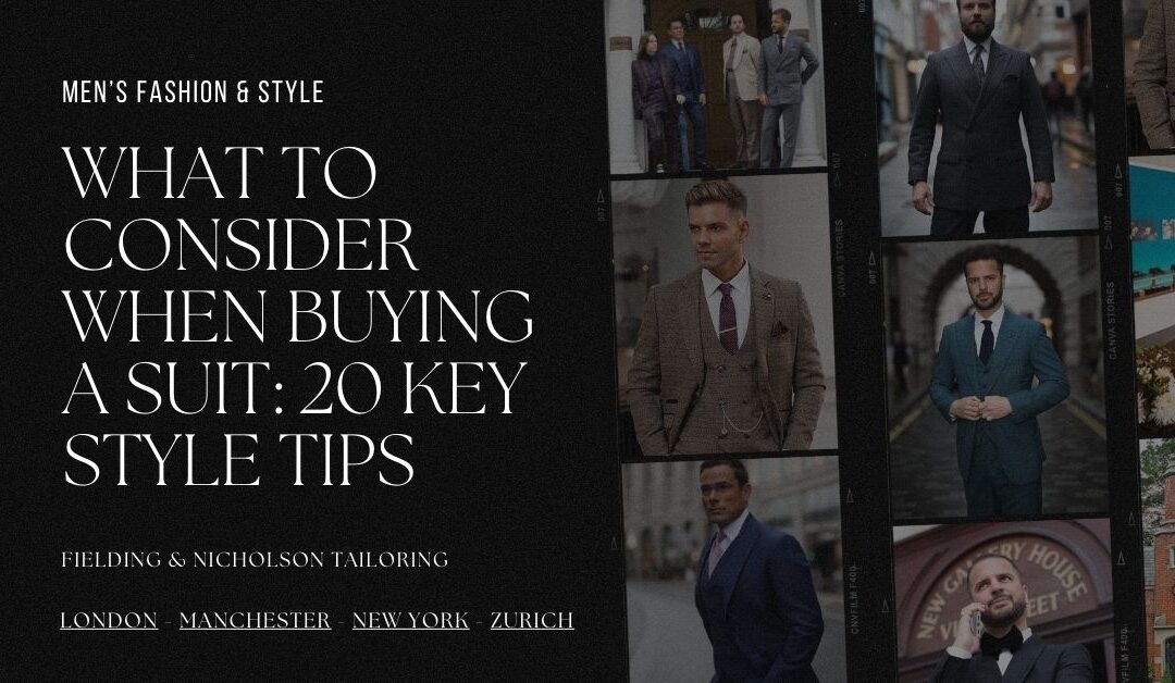 What To Consider When Buying A Suit