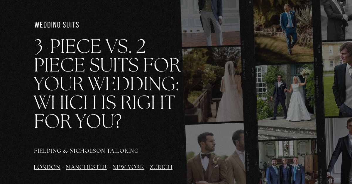 3-Piece vs. 2-Piece Suits for Your Wedding Which Is Right for You - Fielding & Nicholson Tailoring London (1)
