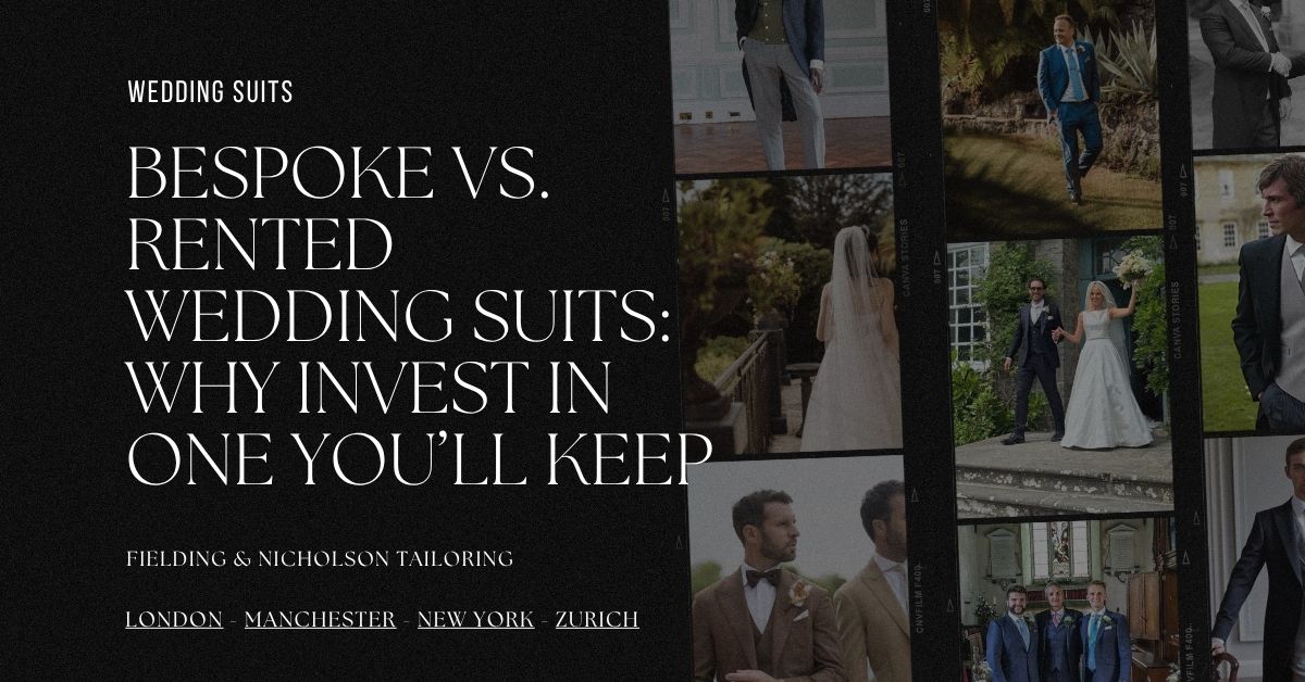 Bespoke vs. Rented Wedding Suits Why Invest in One You’ll Keep - Fielding & Nicholson Tailoring London