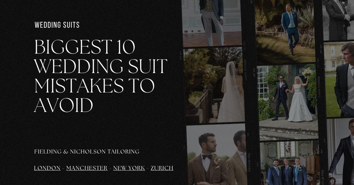 Biggest 10 Wedding Suit Mistakes To Avoid - Fielding & Nicholson Tailoring London