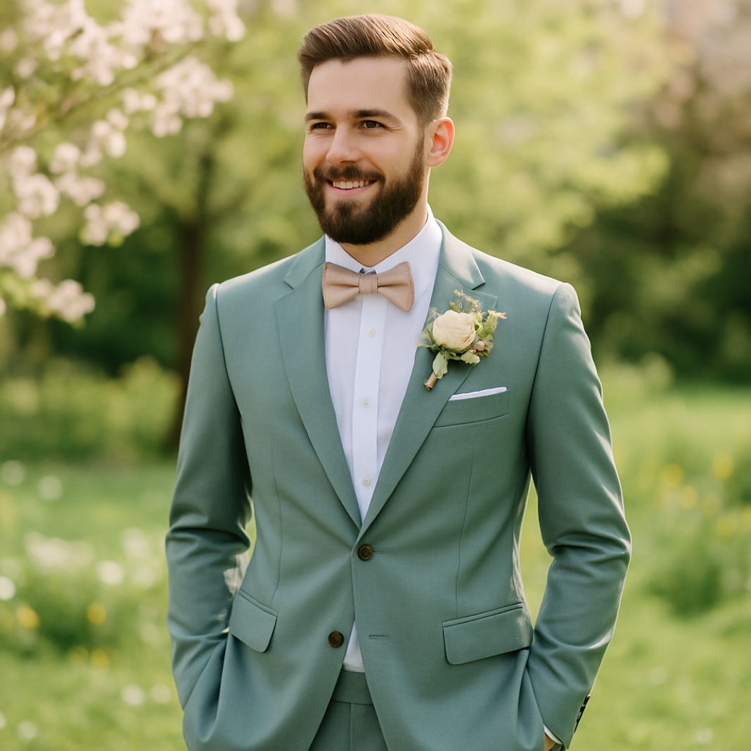 light green suit for a spring wedding - Fielding & Nicholson Tailoring