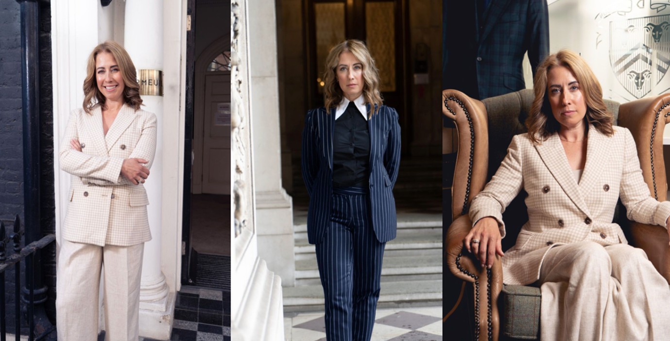 Women in power suits reflect the shift towards gender-informed black tie style.