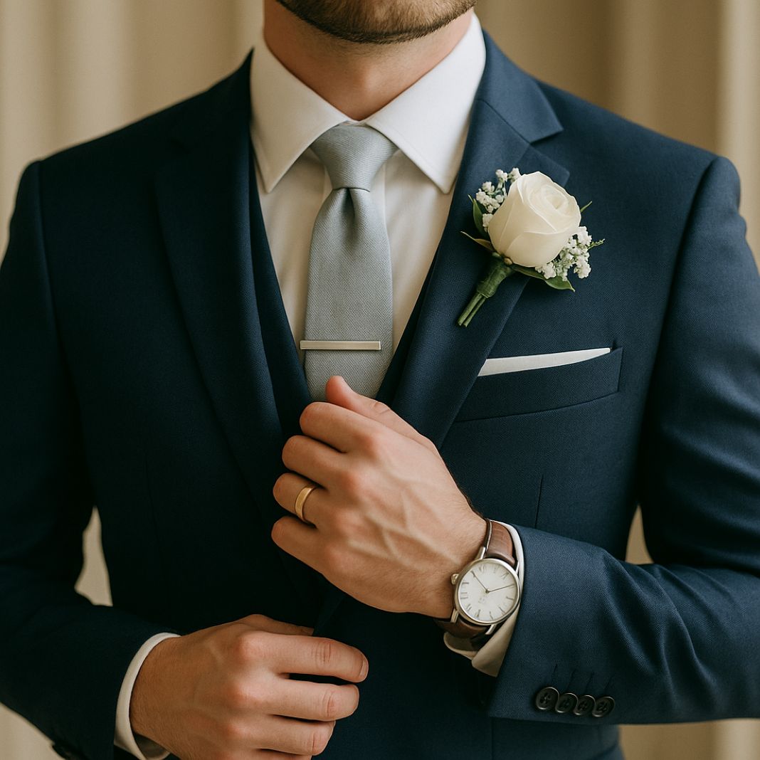 What Accessories Should You Wear with a Wedding Suit - FN Tailors London