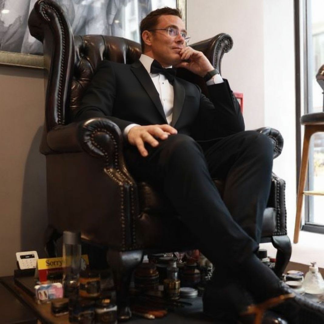 An AI Photo of Ian going out to a black tie awards ceremony