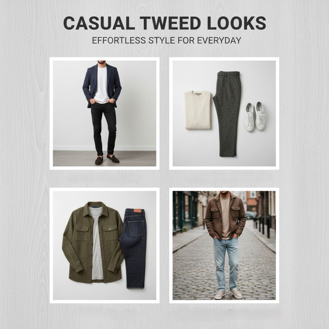 An ai photo of casual tweed looks that work for todays fashion and style