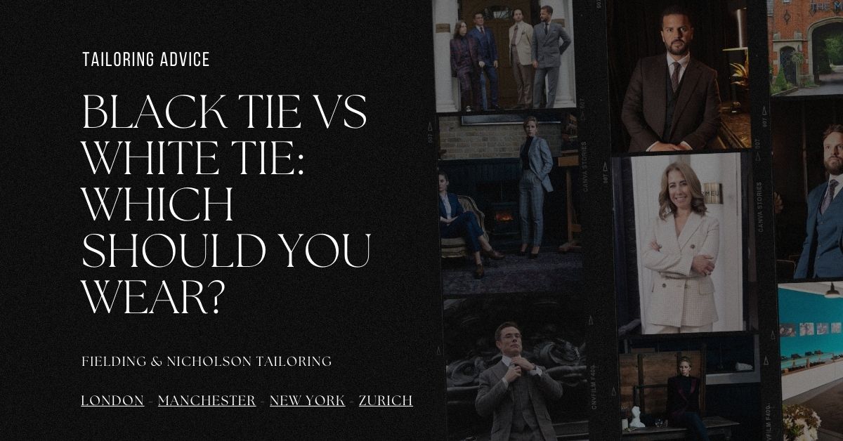 Black Tie vs White Tie What’s the Difference and Which Should You Wear - Fielding & Nicholson Tailoring London