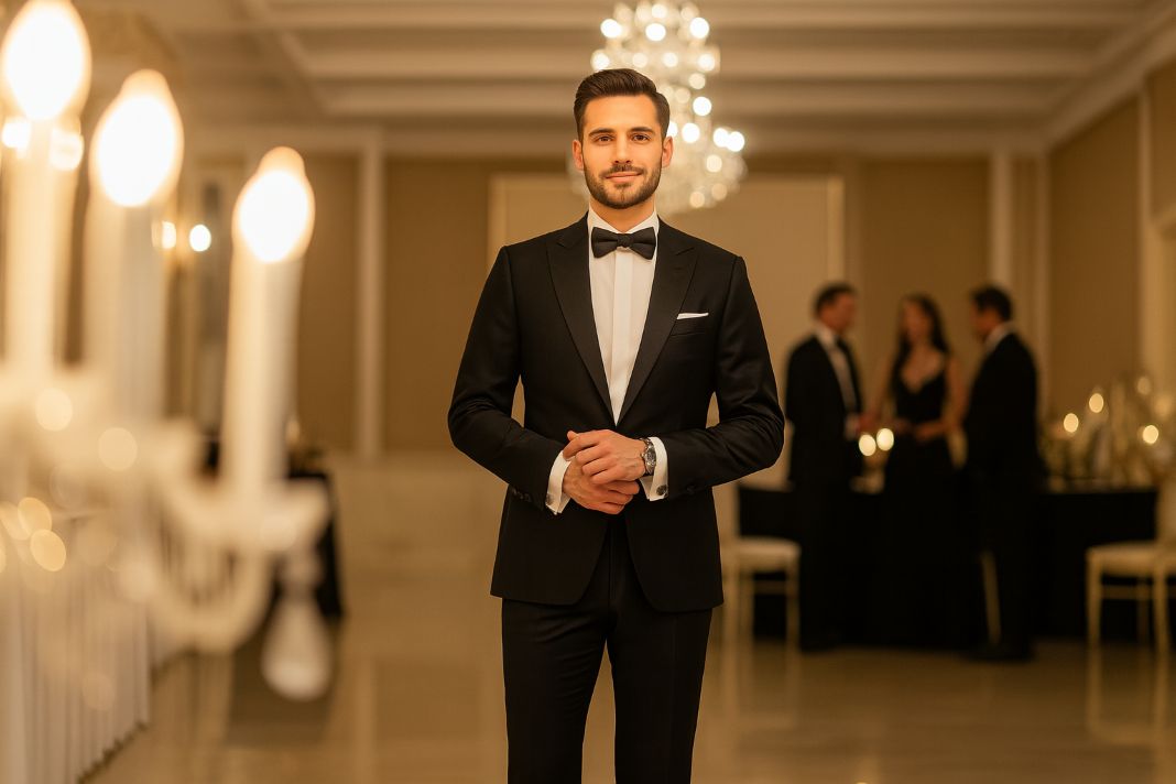 An AI photo of a gentleman dressing for a Gala Without Looking Over or Underdressed