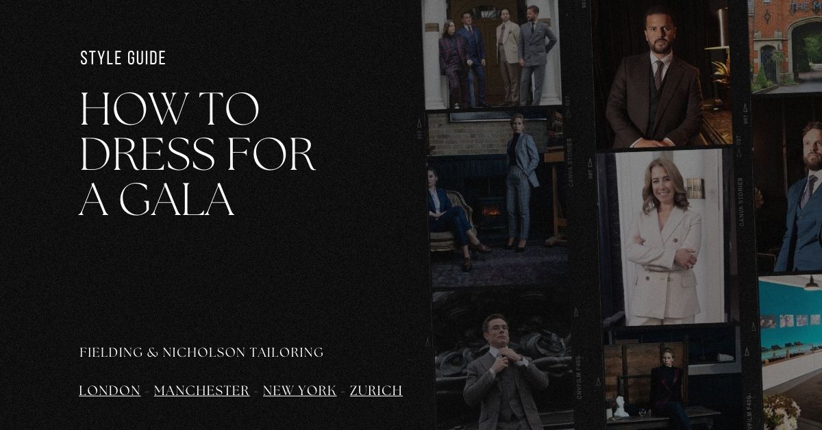 How to Dress for a Gala Without Looking Over or Underdressed - Fielding & Nicholson Tailoring London