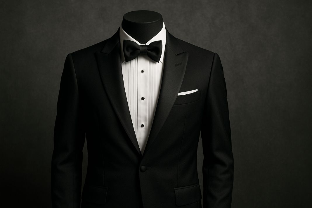 James bond style tuxedo in black