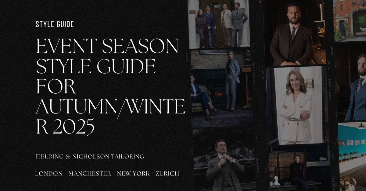 Event Season Style Guide for Autumn Winter 2025 - Fielding & Nicholson Tailoring London
