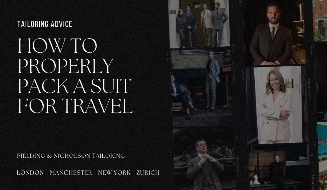How To Properly Pack A Suit for Travel - Fielding & Nicholson Tailoring London
