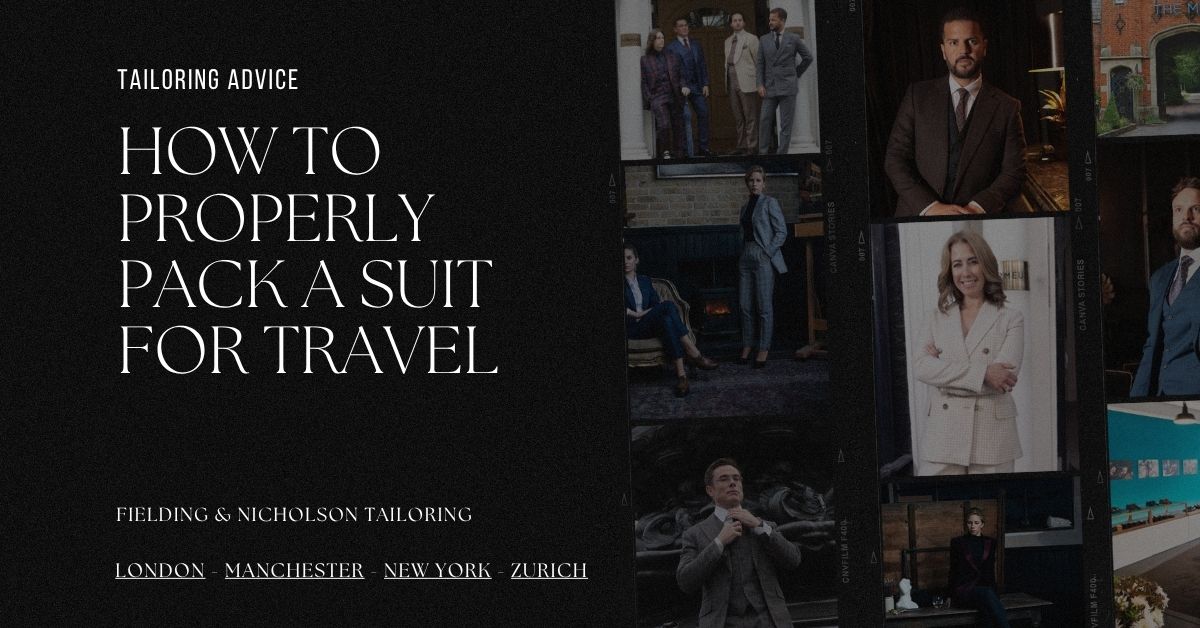 How To Properly Pack A Suit for Travel - Fielding & Nicholson Tailoring London