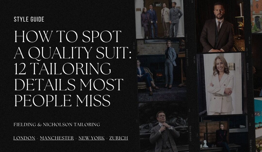 How to Spot a Quality Suit: 12 Tailoring Details Most People Miss