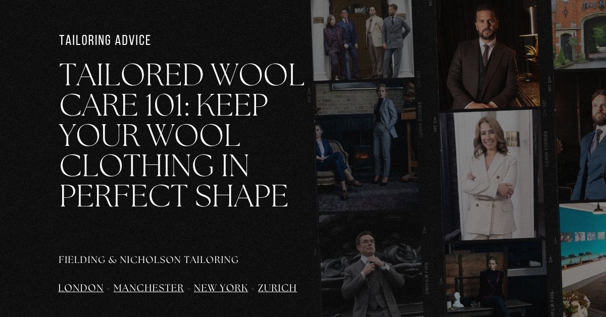 Tailored Wool Care 101 Keep Your Suits, Coats and Trousers in Perfect Shape - Fielding & Nicholson Tailoring London