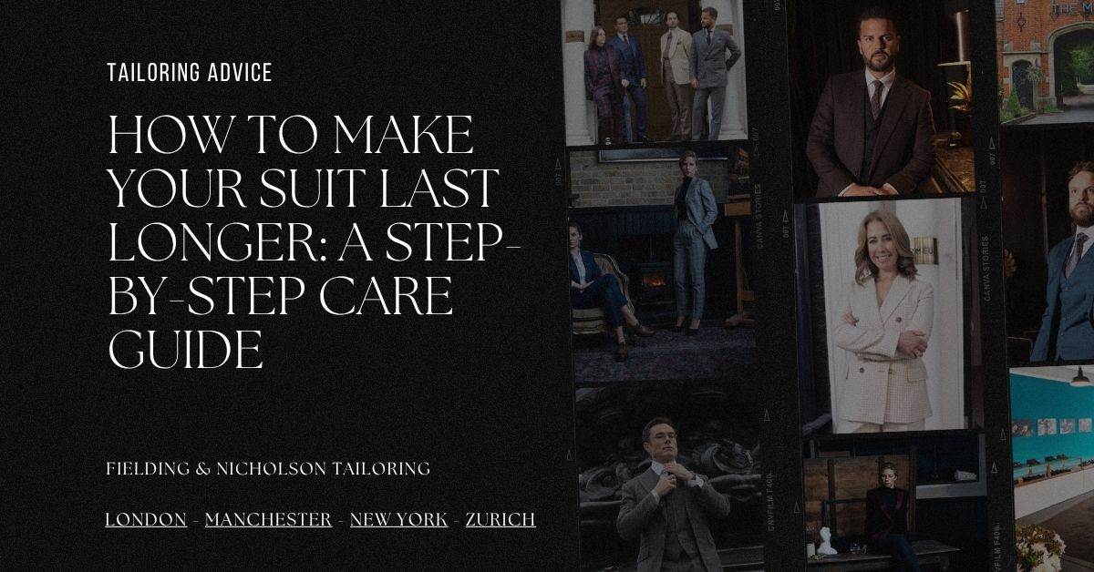 How to Make Your Suit Last Longer A Step-by-Step Care Guide - Fielding & Nicholson Tailoring London