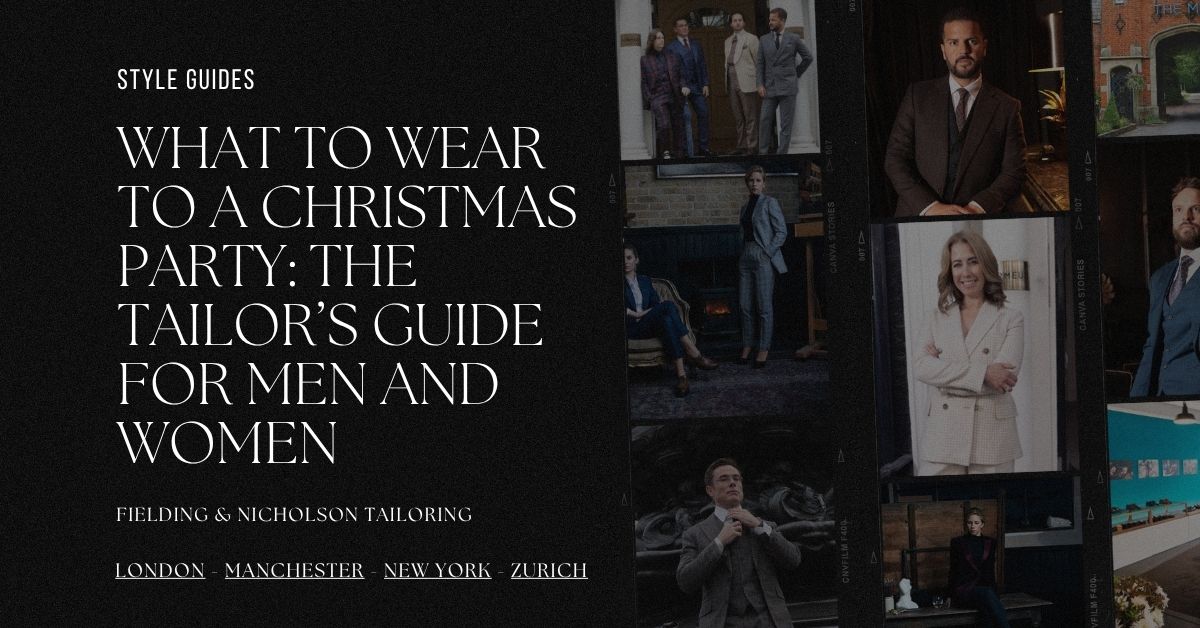 What to Wear to a Christmas Party The Tailor’s Guide for Men and Women - Fielding & Nicholson Tailoring London