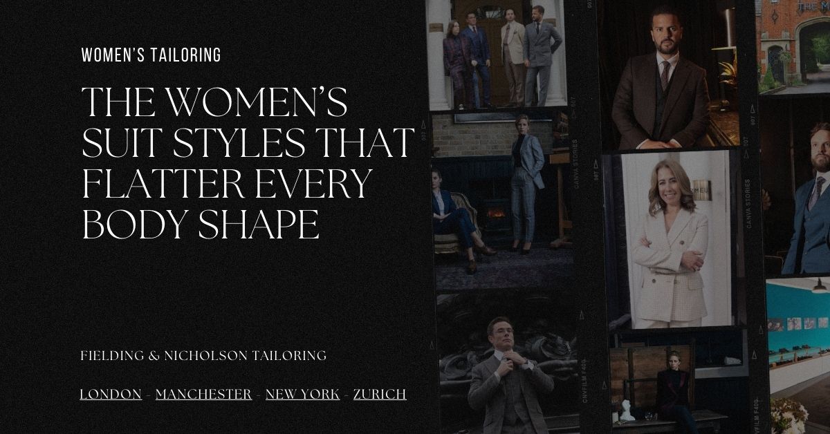 The Women’s Suit Styles That Flatter Every Body Shape - Fielding & Nicholson Tailoring London The Women’s Suit Styles That Flatter Every Body Shape - Fielding & Nicholson Tailoring London