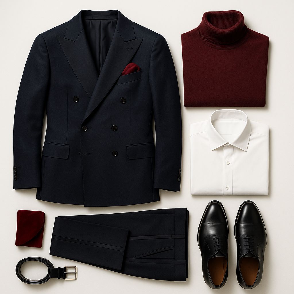 mens valentine outfit idea for subtle yet classy look