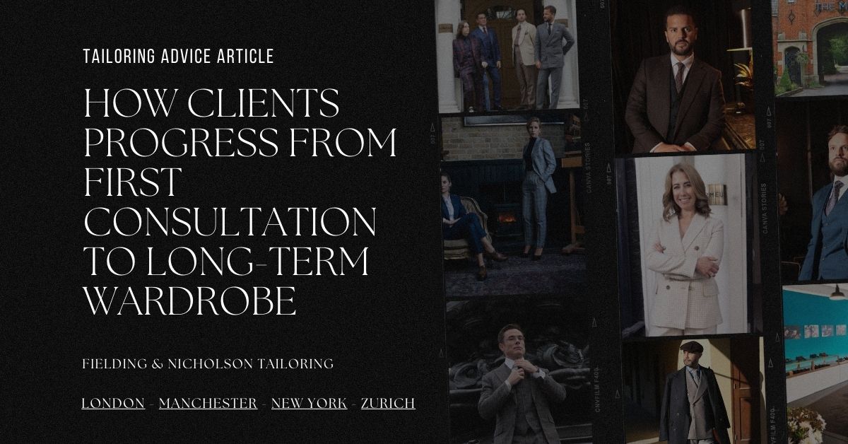 How Clients Progress From First Consultation to Long-Term Wardrobe - Fielding & Nicholson Tailoring London