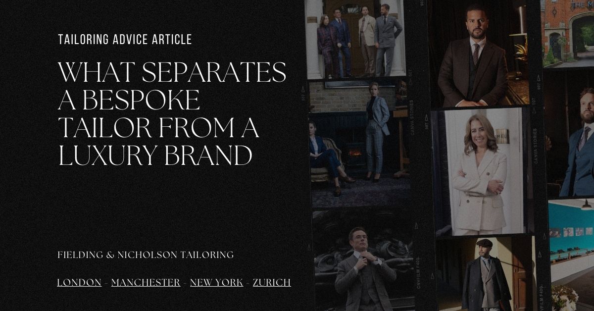 What Separates a Bespoke Tailor From a Luxury Brand - Fielding & Nicholson Tailoring London What Separates a Bespoke Tailor From a Luxury Brand - Fielding & Nicholson Tailoring London