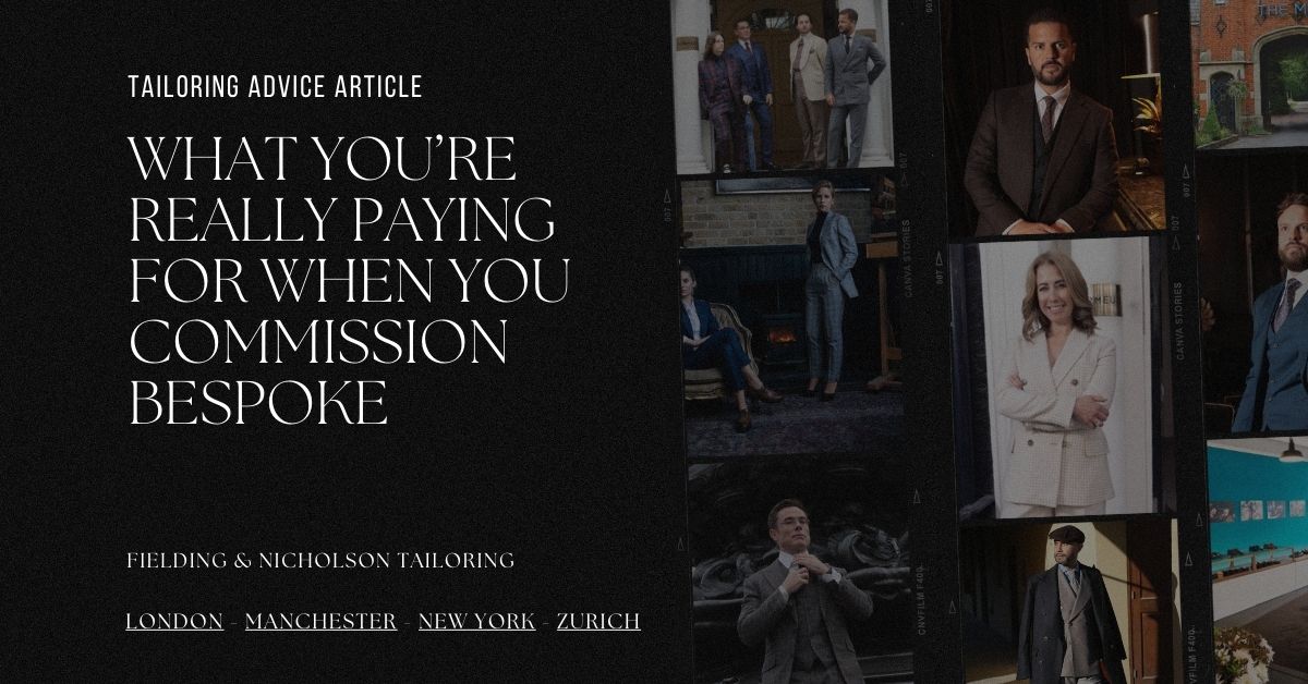 What You’re Really Paying For When You Commission Bespoke - Fielding & Nicholson Tailoring London