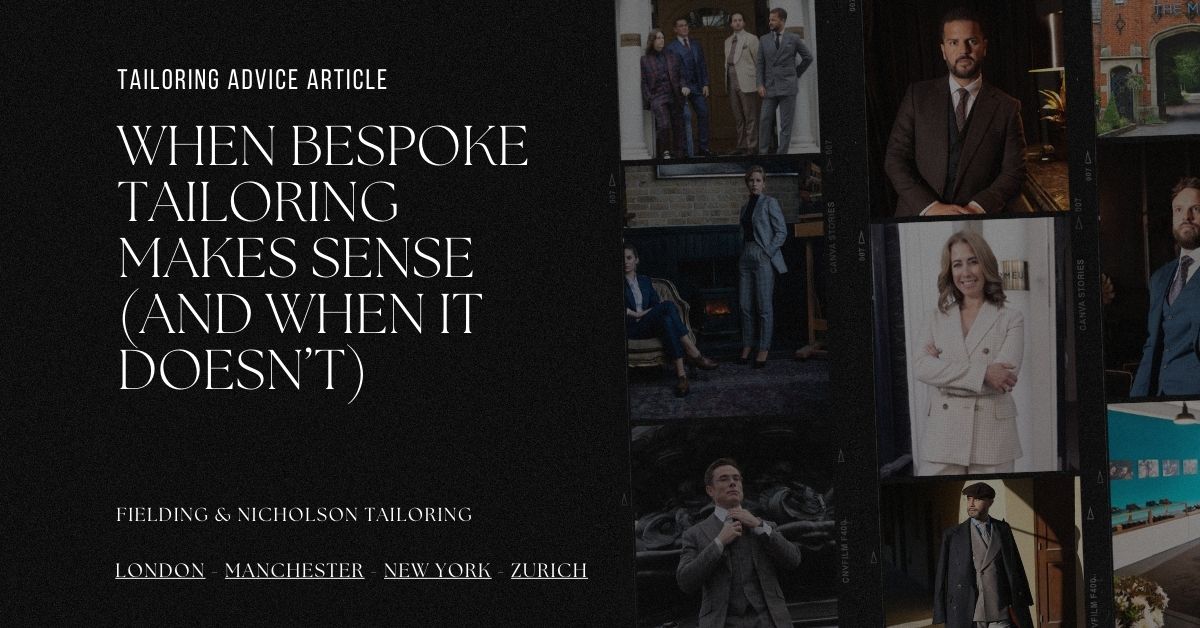 When Bespoke Tailoring Makes Sense (And When It Doesn’t) - Fielding & Nicholson Tailoring London