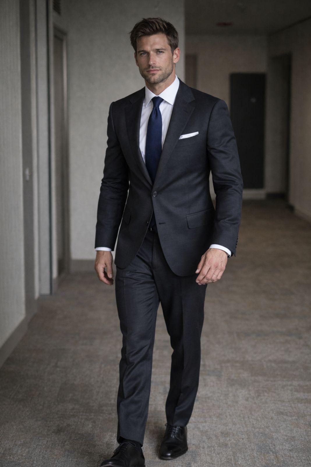 a slim fit suit photo - skinny suit on a man