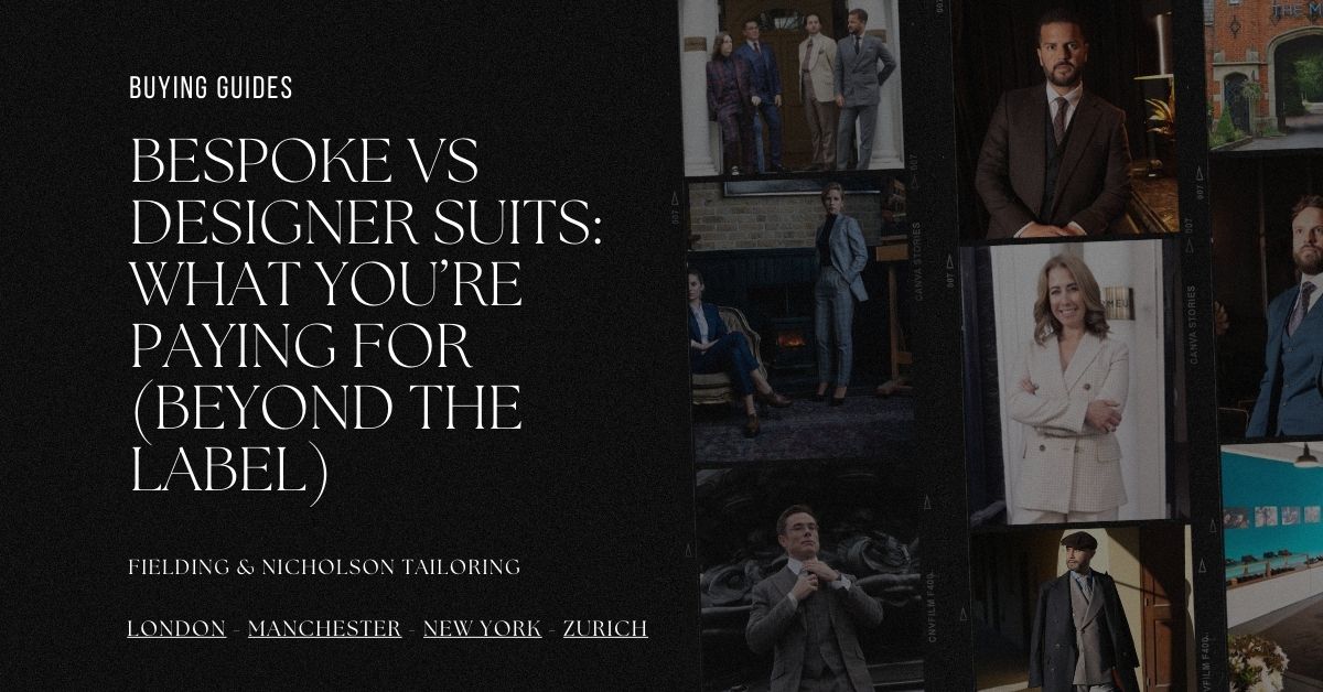 Bespoke vs Designer Suits What You’re Paying For (Beyond the Label) - Fielding & Nicholson Tailoring London
