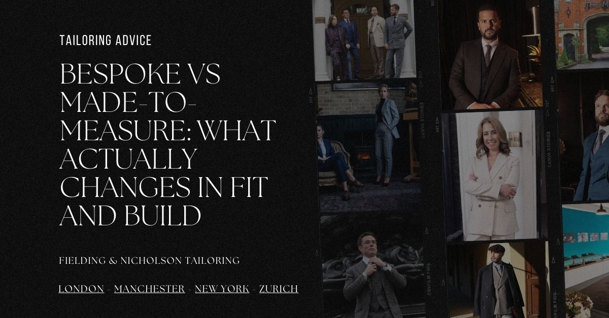Bespoke vs Made-to-Measure What Actually Changes in Fit and Build - Fielding & Nicholson Tailoring London