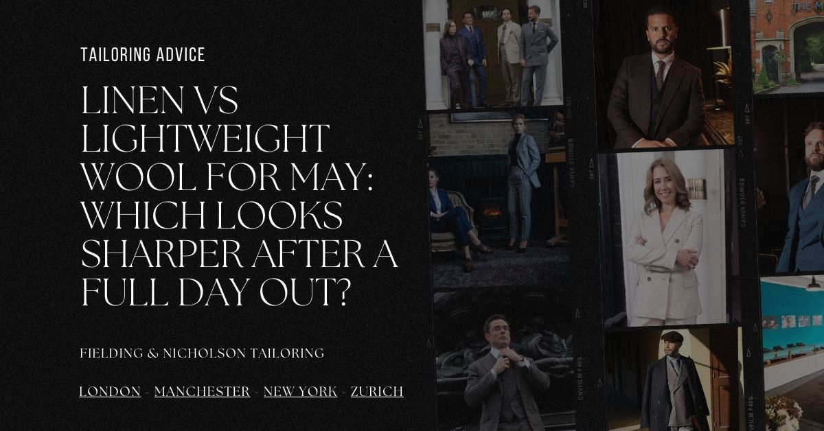 Linen vs Lightweight Wool for May Which Looks Sharper After a Full Day Out - Fielding & Nicholson Tailoring London