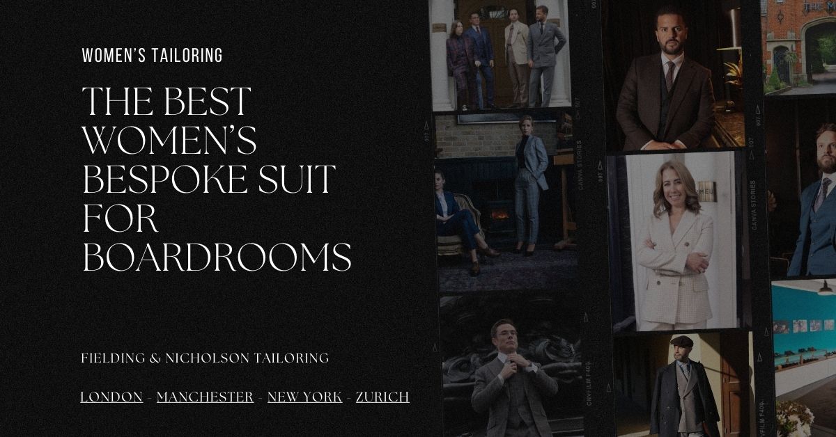 The Best Women’s Bespoke Suit for Boardrooms - Fielding & Nicholson Tailoring London