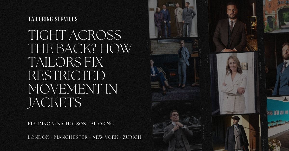 Tight Across the Back How Tailors Fix Restricted Movement in Jackets - Fielding & Nicholson Tailoring London
