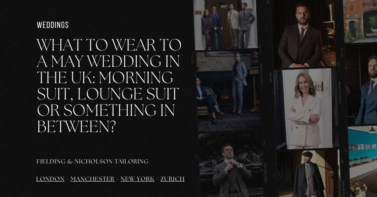 What to Wear to a May Wedding in the UK Morning Suit, Lounge Suit or Something in Between - FN Tailors