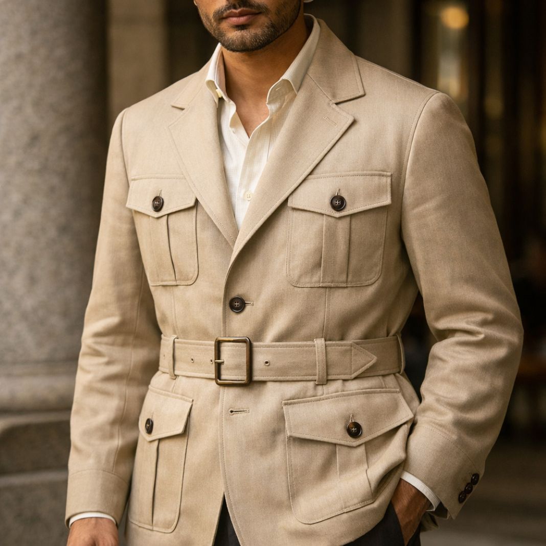 Bespoke safari jacket, sample image