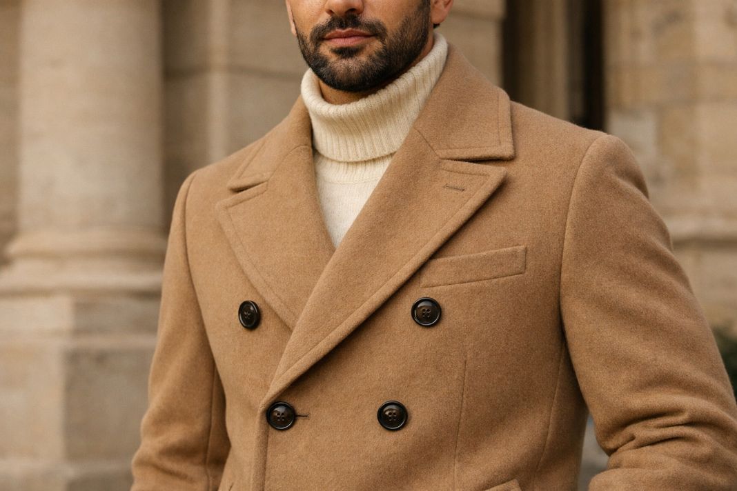 Camel peacoat, sample image