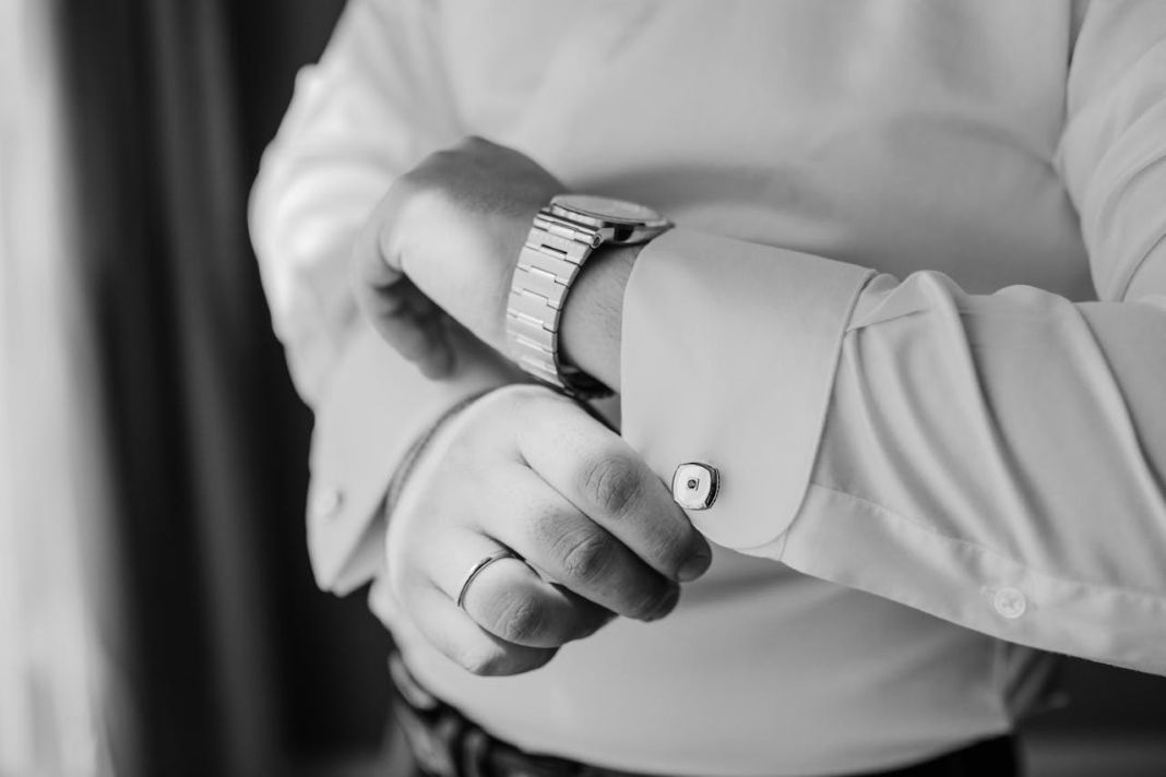 Man wearing a bespoke shirt, sample image