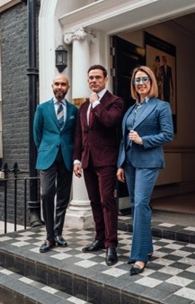Bespoke coloured suits for men and women