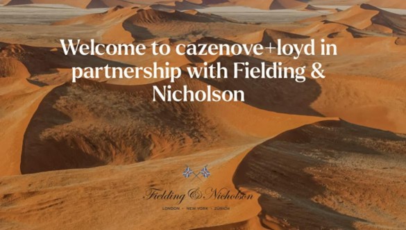 Fielding and Nicholson luxury travel tailoring partnership