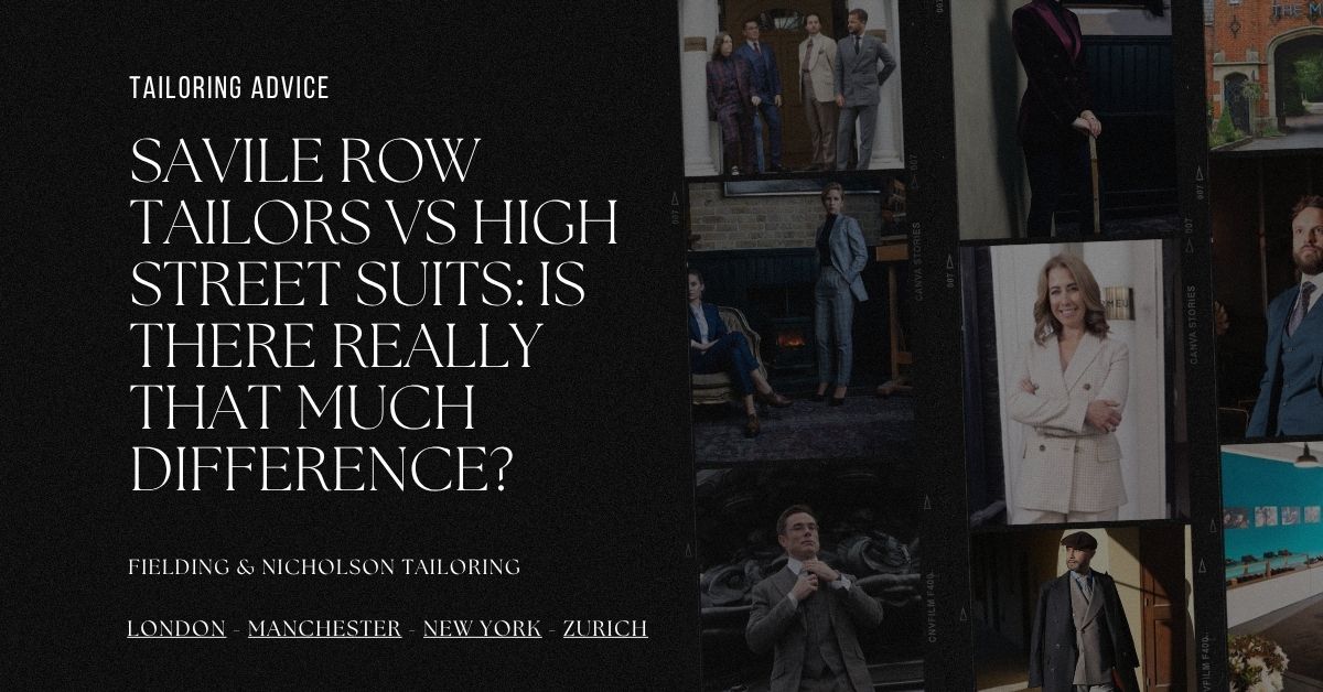 Savile Row Tailors vs High Street Suits Is There Really That Much Difference - Fielding & Nicholson Tailoring London