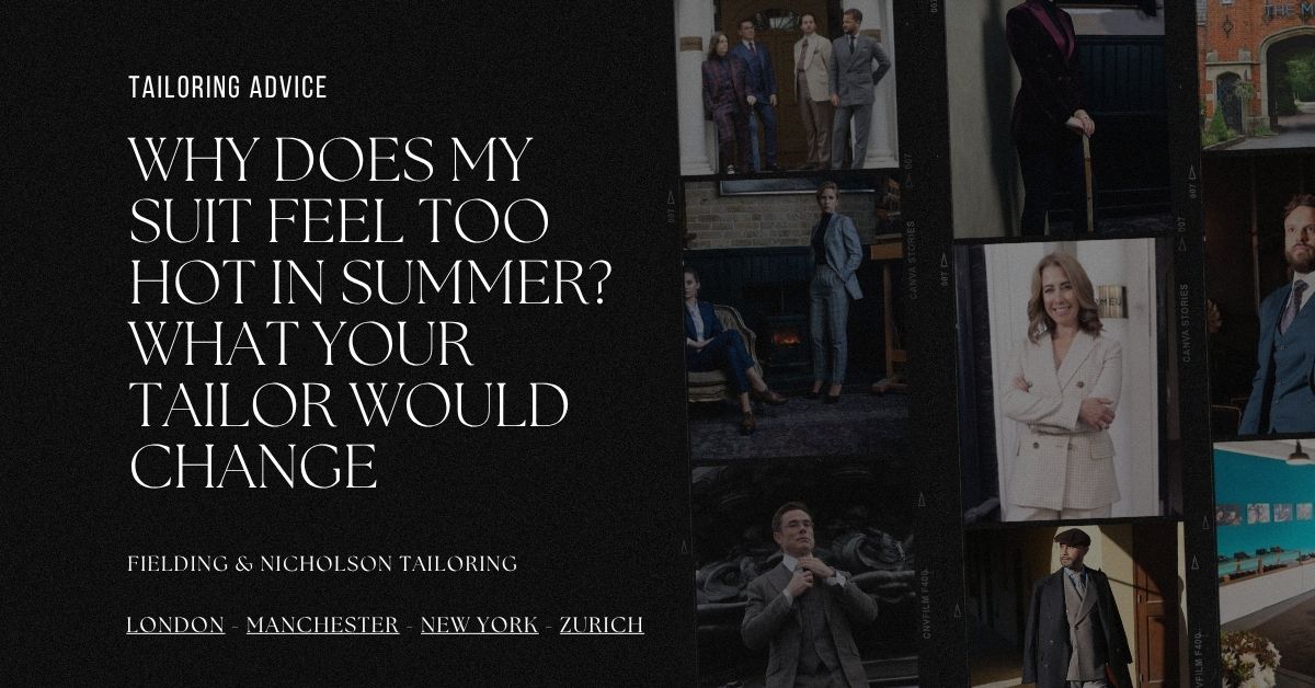 Why Does My Suit Feel Too Hot in Summer What Your Tailor Would Change - Fielding & Nicholson Tailoring London