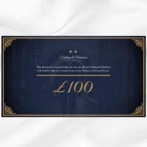 Fielding and Nicholson £100 Bespoke Tailoring Gift Voucher - Illustrative Image