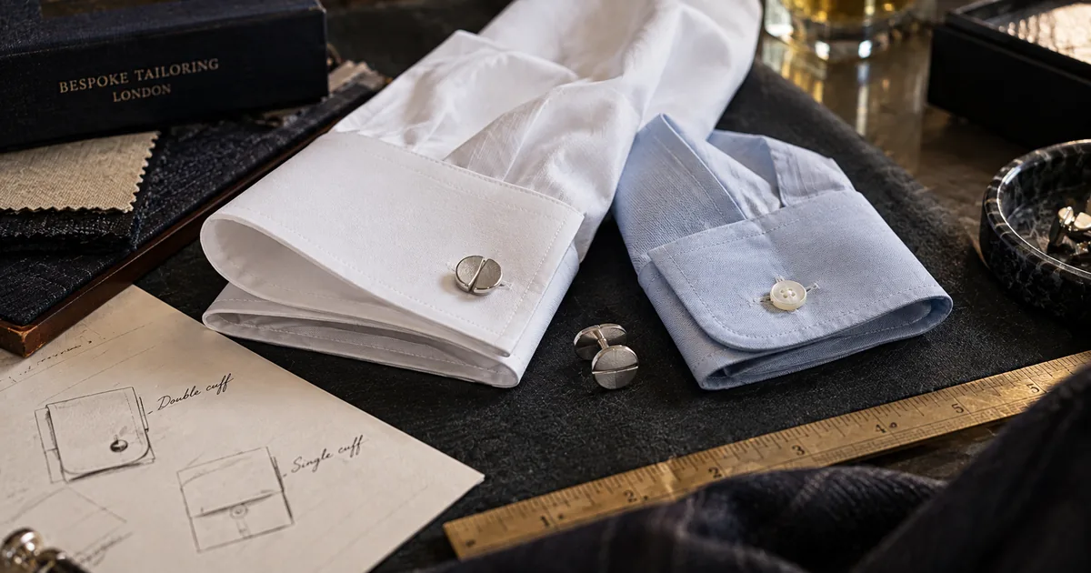 Double cuff and single cuff shirt comparison - Illustrative Image